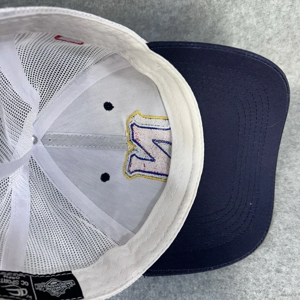 Nissin Cup Noodles N Logo Trucker Hat  Cap Navy White Mesh Snapback Adjustable